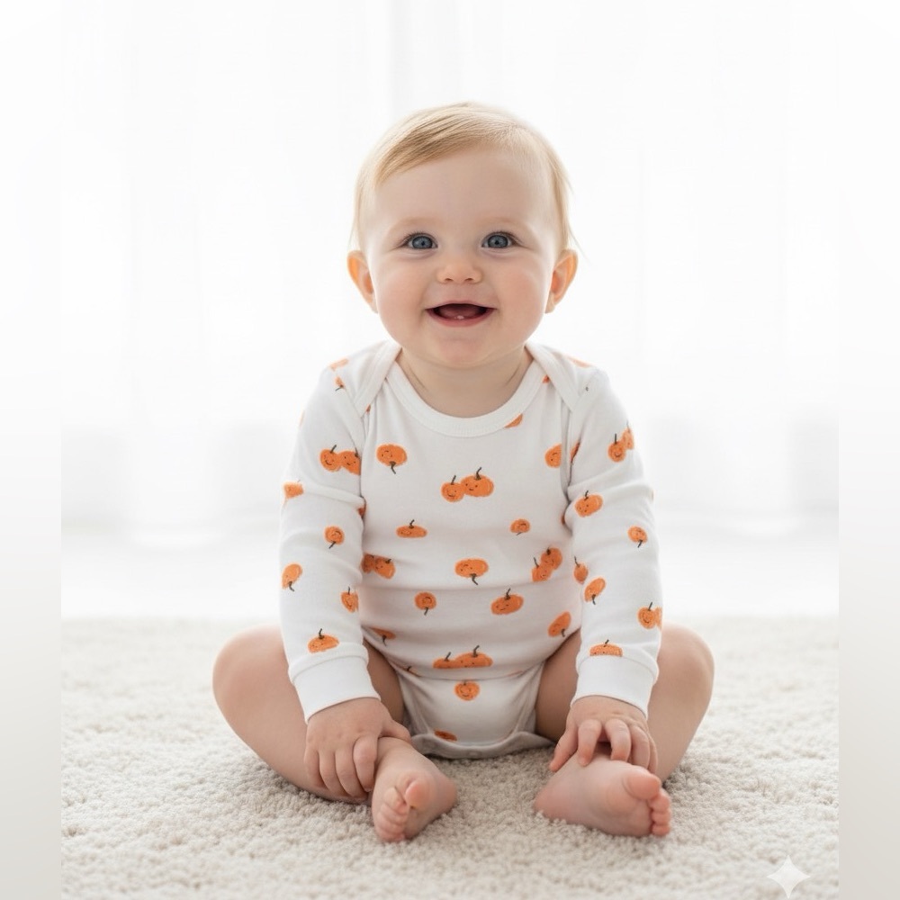 OLD NAVY Baby Pumpkin Autumn Onesie